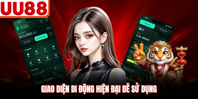 Giao diện di động hiện đại dễ sử dụng